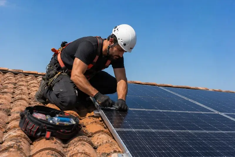 Maintenance et monitoring de panneaux solaires à Sand