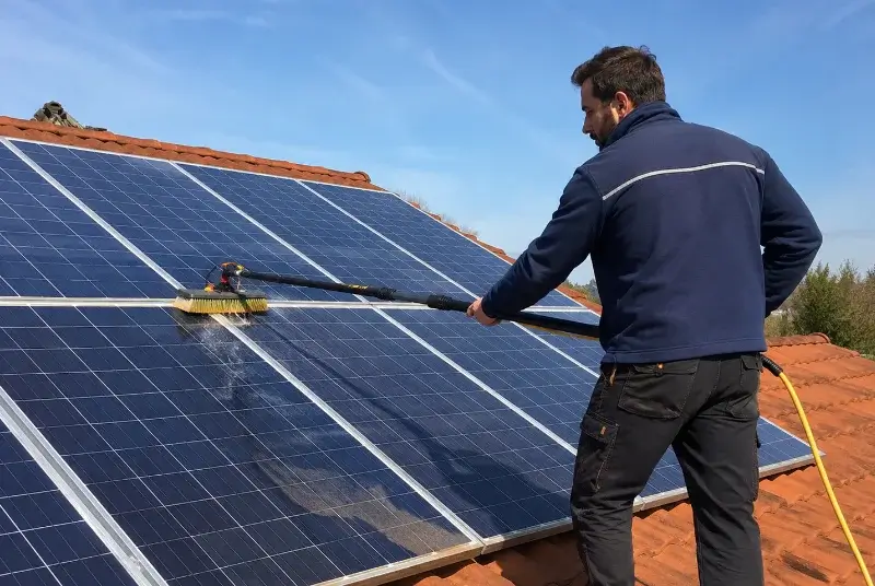 Nettoyage et entretien de panneaux solaires à Sand